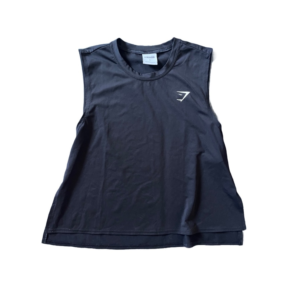 Black Gymshark  muscle tank top
